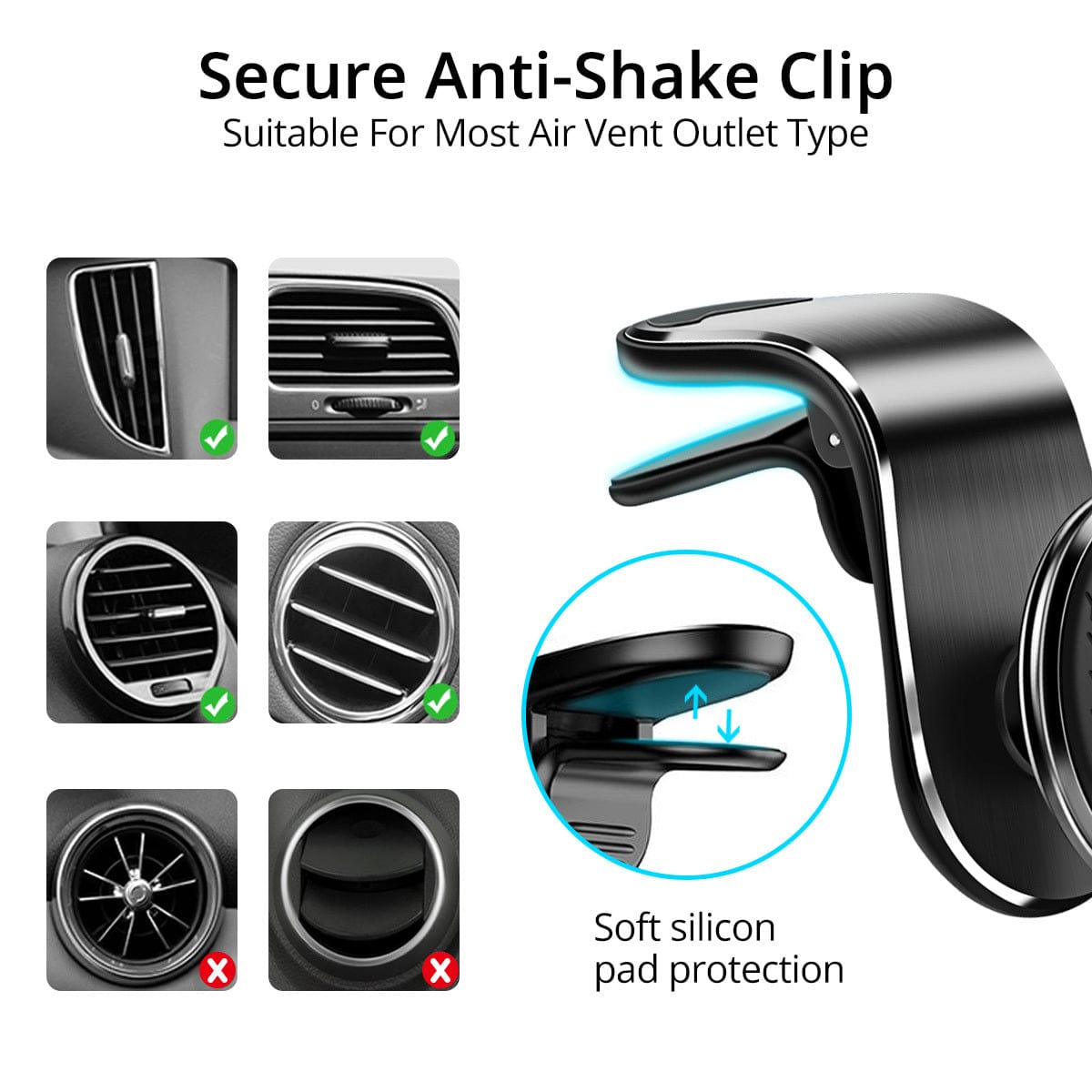Magnetic Car vent Phone Holder – Secure, Stylish & Hands-Free Driving