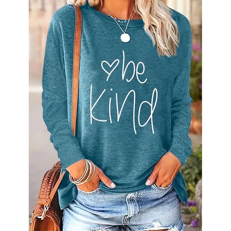 Women’s Be Kind Long Sleeve Graphic Tee