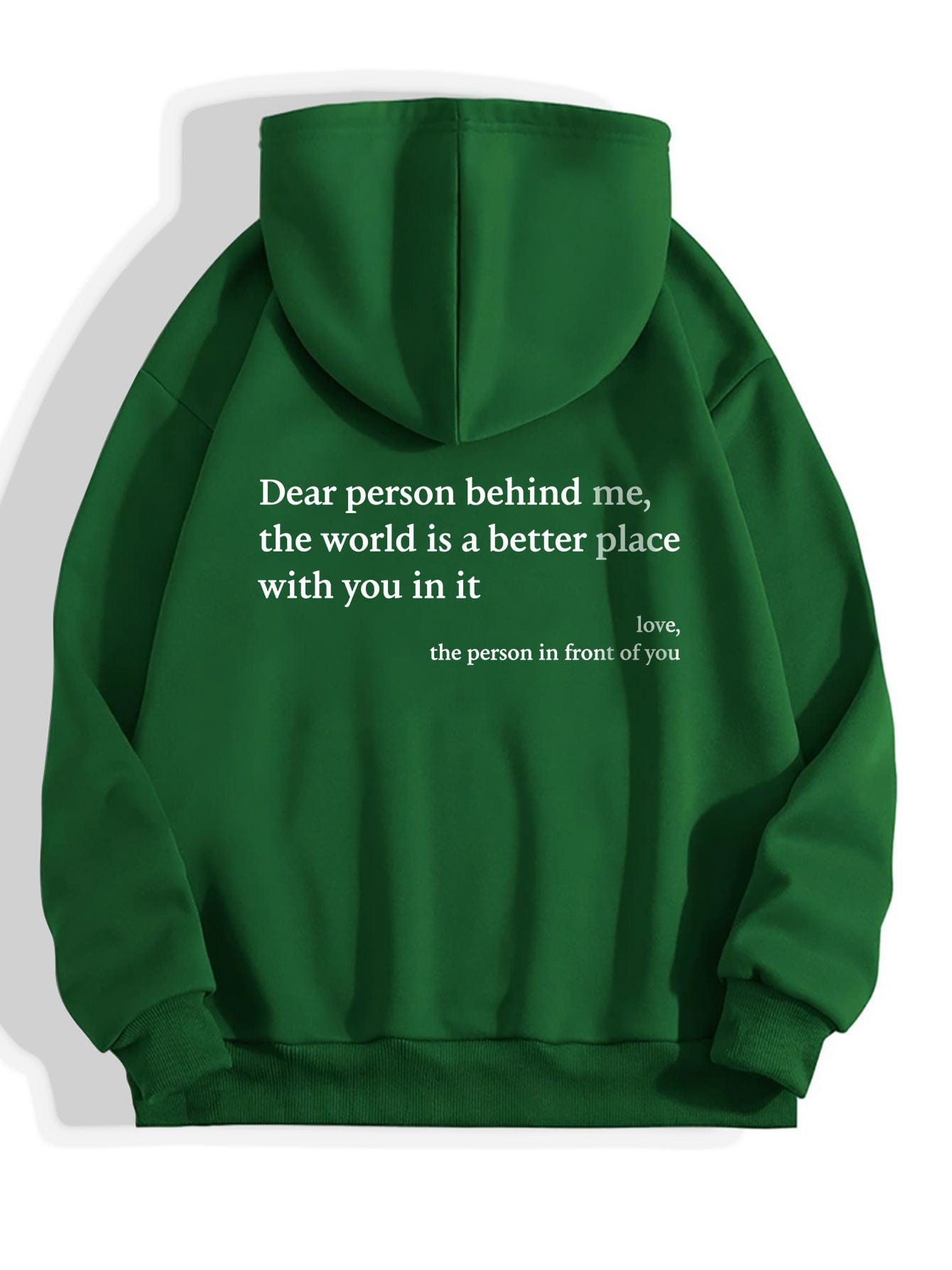 Women’s Plush Letter Printed Hoodie.