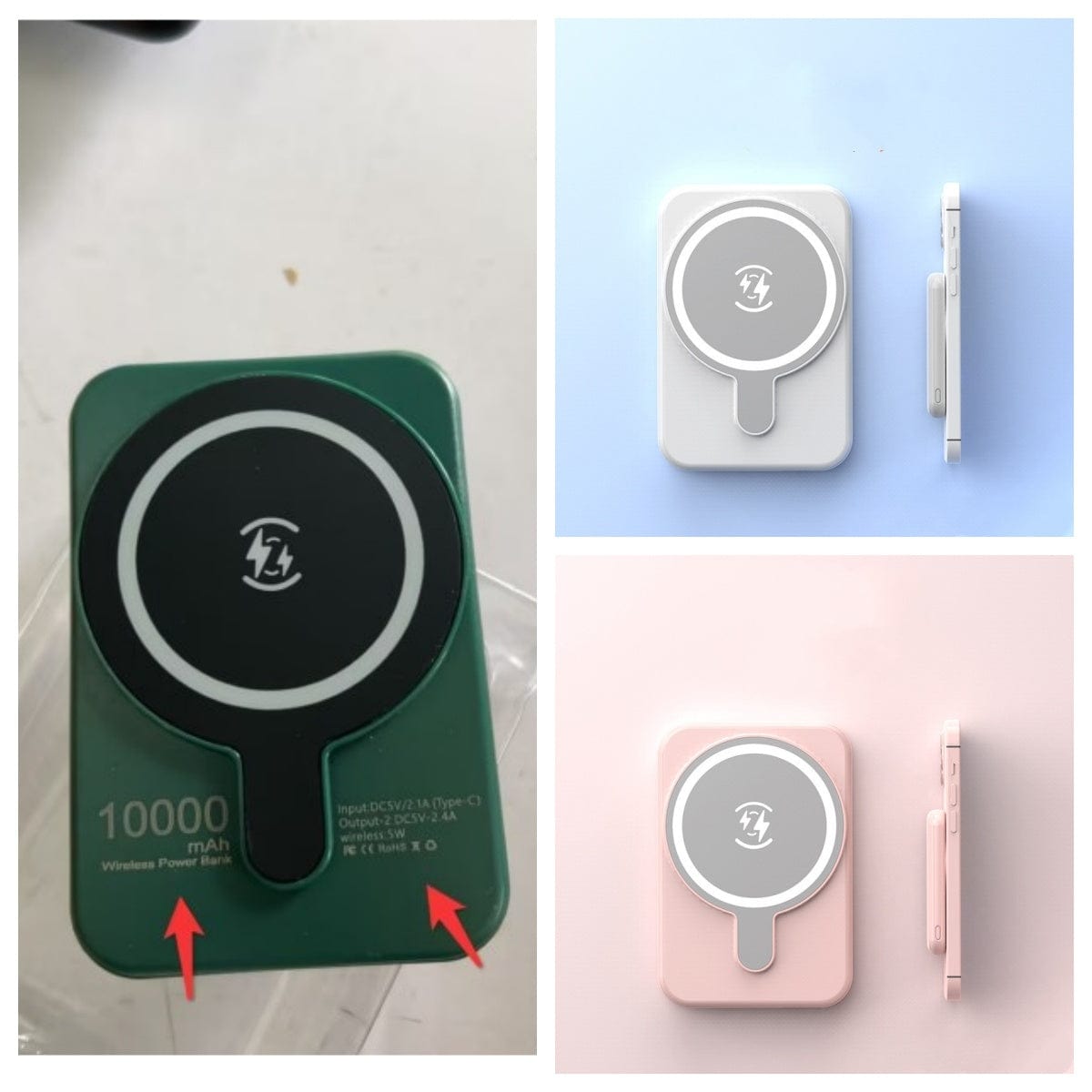 Mini 5000mAh/10000mah Fast Charging Magnetic Wireless Power Bank – Portable Slim Charger for iPhone & Android