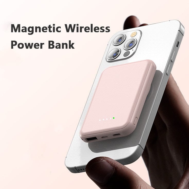 Mini 5000mAh/10000mah Fast Charging Magnetic Wireless Power Bank – Portable Slim Charger for iPhone & Android