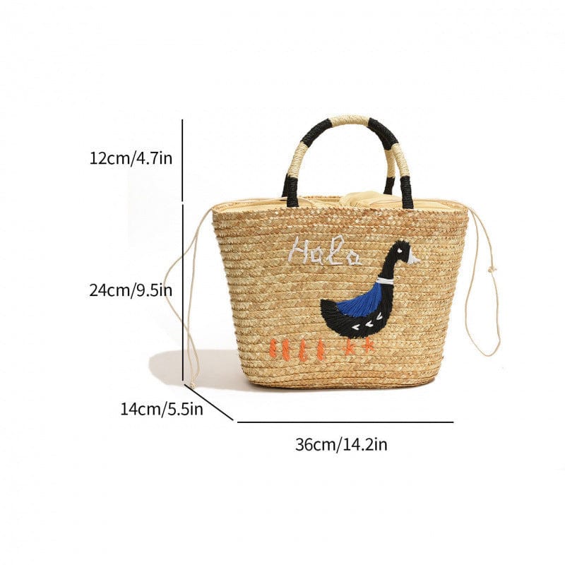 Handmade Women’s Woven Tote – Eco-Friendly Shoulder Basket for Everyday Style